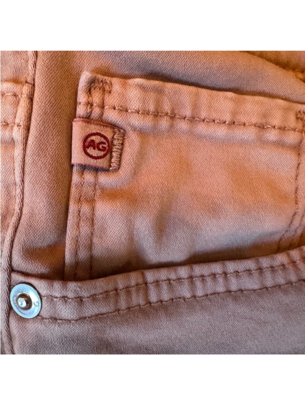 AG Adriano Goldschmied Farrah High Rise Skinny Ankle Jeans 26 Blush Pink Stretch - Picture 5 of 10
